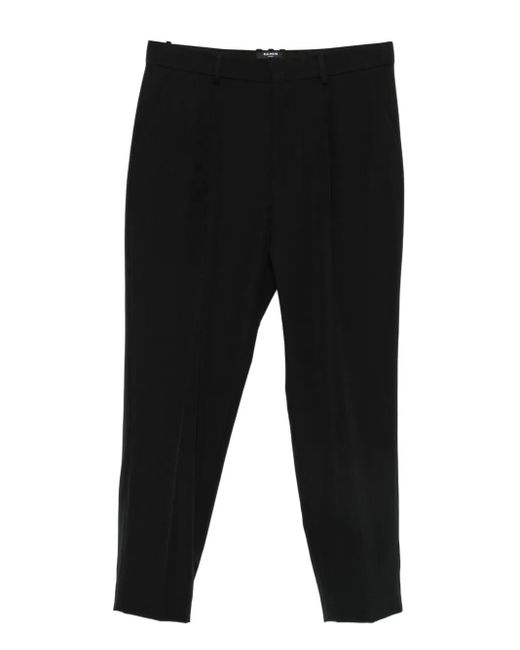 Balmain Black Pleated Trousers for men