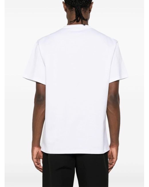 T-shirt en coton à logo imprimé Alexander McQueen pour homme en coloris White