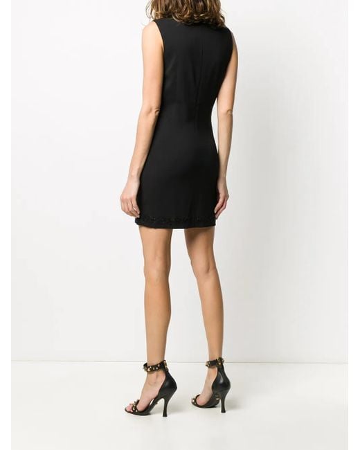 DSquared² Black Bead Embellished Mini Dress