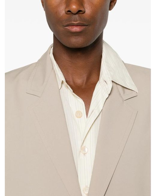 Issey Miyake Natural Notched-Lapel Single-Breasted Relaxed-Fit Blazer for men