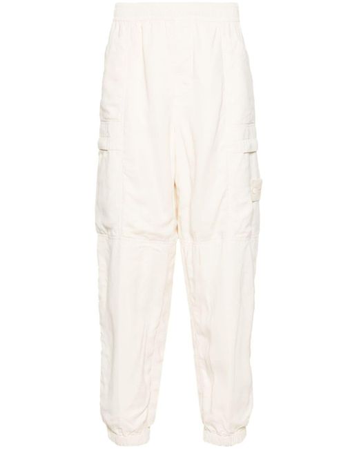 Stone Island White Ghost Cargo Trousers for men