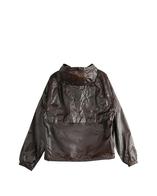 Stussy Brown Crease-Effect Ripstop Jacket for men