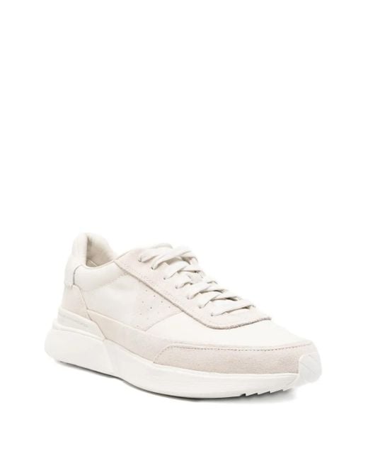 Clarks White Craft Pace Sneakers for men