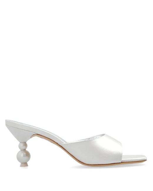 Sophia Webster White Perla Mules
