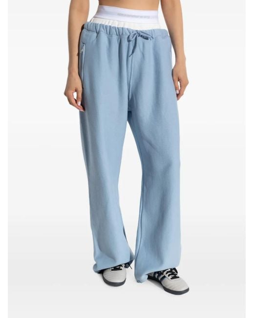 Alexander Wang Blue Drawstring Pocket Trousers