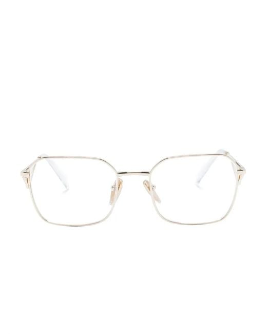 Prada Natural Brille Mit Logo