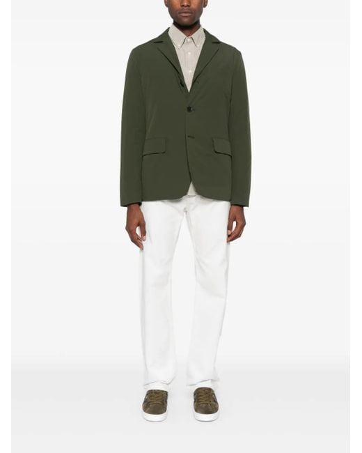 Aspesi Green Technical-Jersey Blazer for men