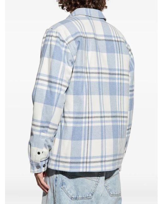 Woolrich Karierte Hemdjacke in Blue für Herren