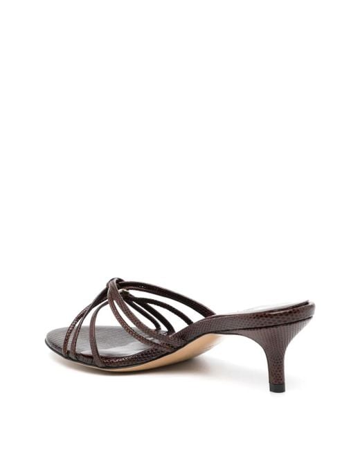 Le Monde Beryl Brown Sofia Heeled Sandals