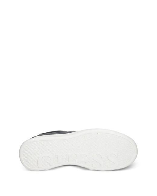 Guess Black Wesli Logo-Detail Sneakers