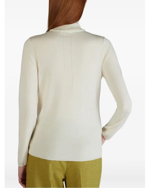Pull À Col Roulé Zanone en coloris White