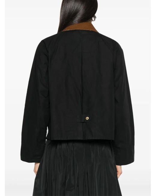 Barbour Black Catlin Cotton Rain Jacket