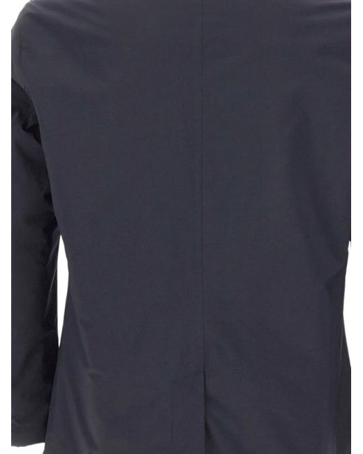 Paul & Shark Blue Typhoon Platinum Suede-Trim Jacket for men