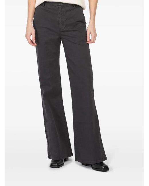 Nili Lotan Blue Anna High-Waisted Trousers