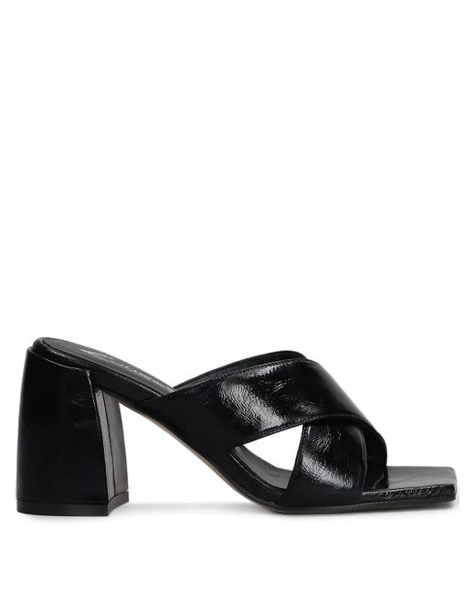 Alchimia Black Mules aus Leder 90mm