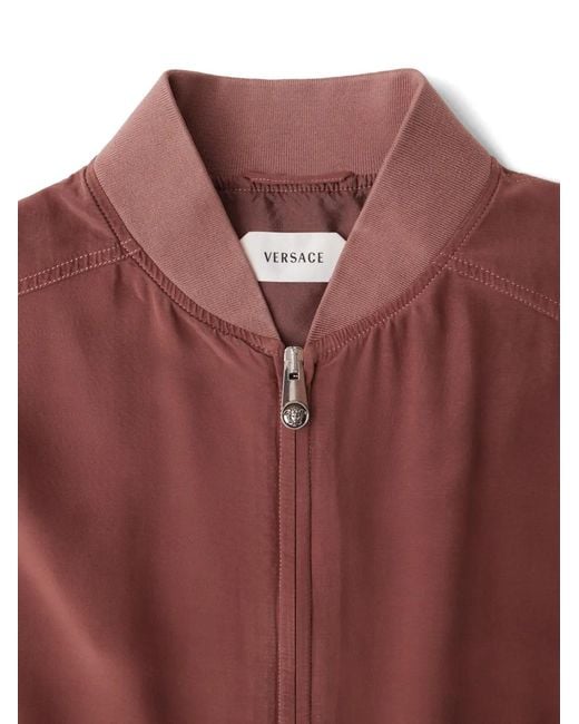 Versace Logo-Embroidered Bomber Jacket for men