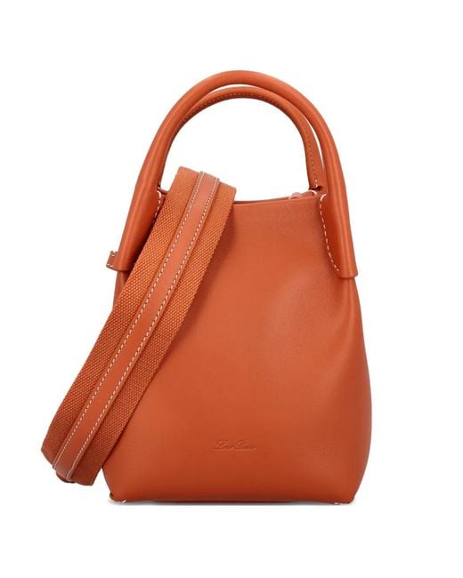 Loro Piana Orange Hook Bale Micro Bag