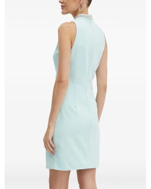Morgan Blue Embellished Mini Dress