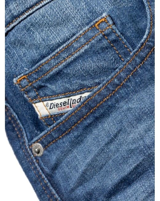 DIESEL Blue Regular Denim Shorts for men