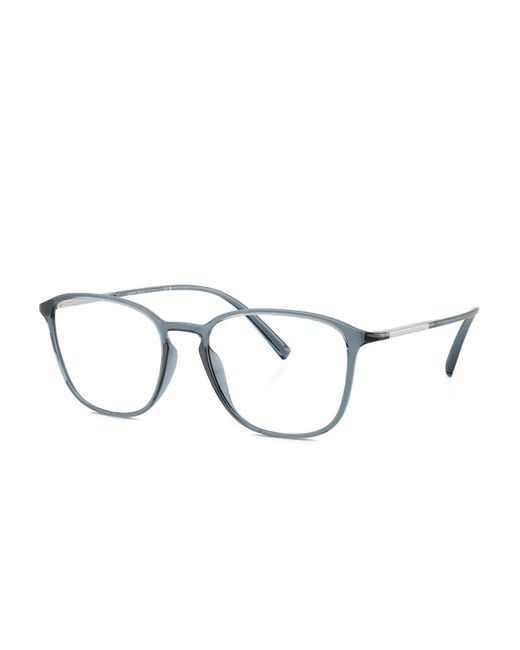 Giorgio Armani Blue Rectangle-Frame Glasses for men