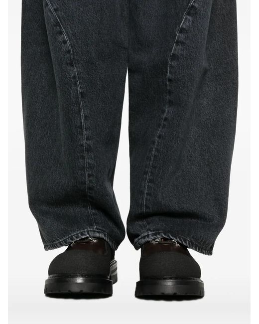 Agolde Gray Panelled Jeans for men