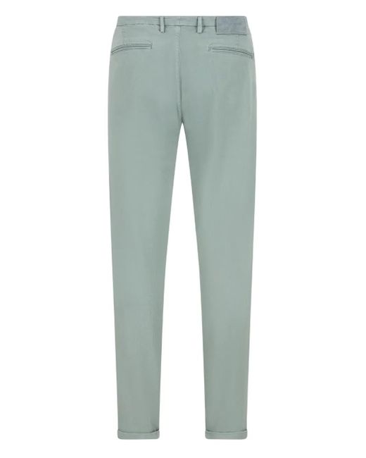 Sartoria Tramarossa Green Metal-Ring Detail Trousers for men