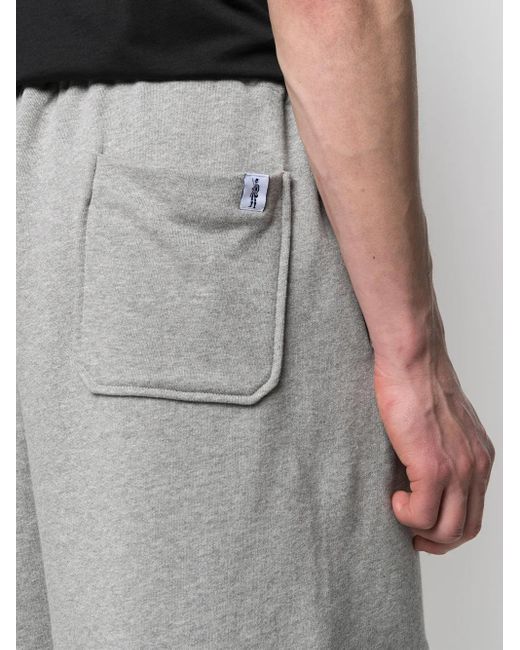 Mackintosh Gray Straight-Leg Track Shorts for men