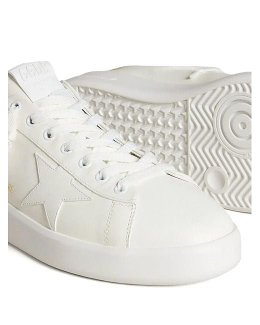 Golden Goose Deluxe Brand White Purestar Sneakers for men