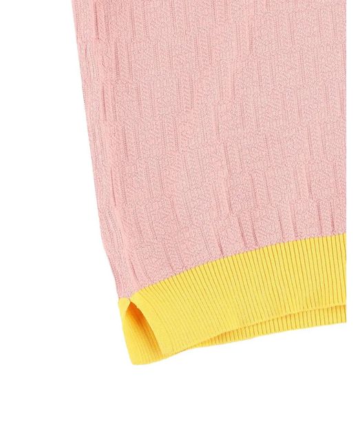 Fendi Pink Sweaters Light And Natural