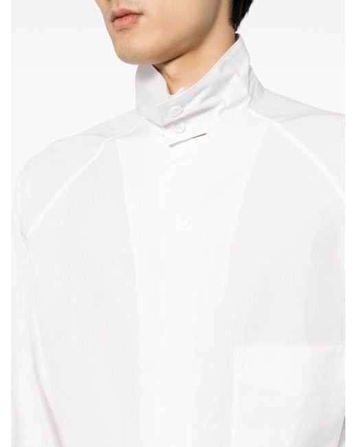Camisa con manga raglán Yohji Yamamoto de hombre de color White