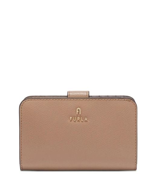 Furla Brown Medium Camelia Leather Flap Wallet