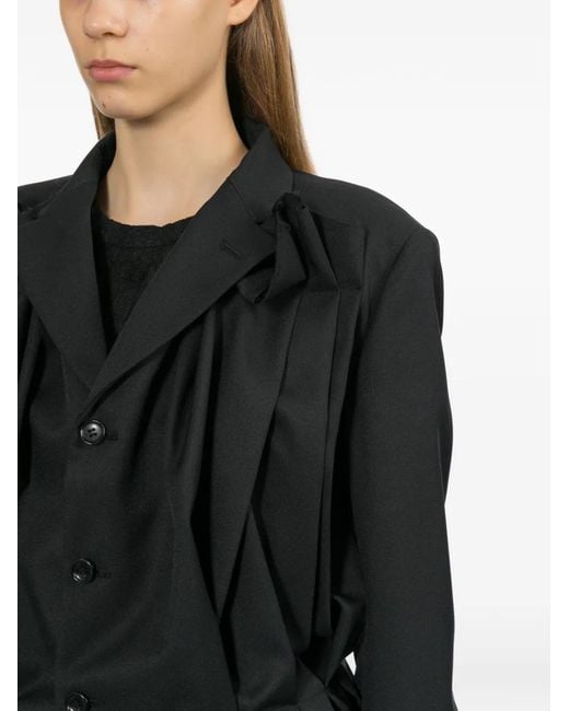 Comme des Garçons Black Pleated Jacket