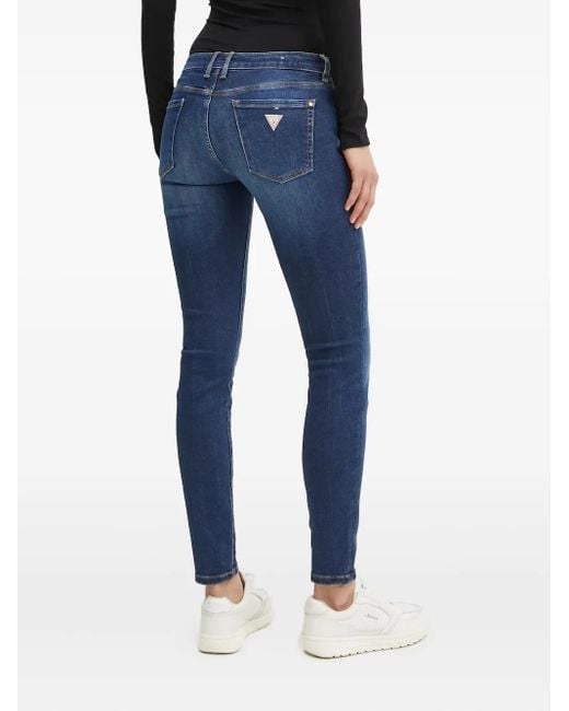 Guess Blue Triangle-Logo Jeans