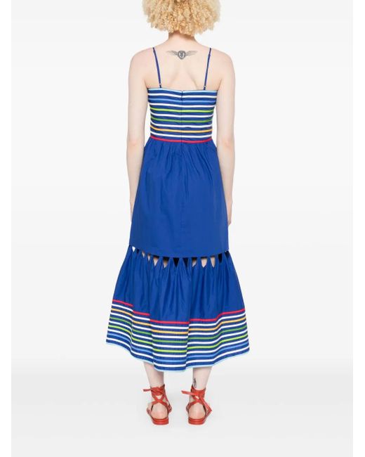 elsa blue dress frozen 1 Farm Rio Flowers Beach Maxi Dress