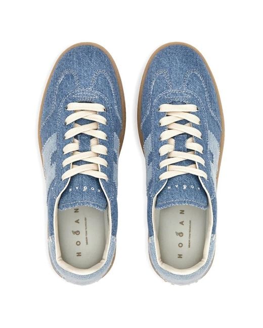 Hogan Blue Cool Platform Sneakers