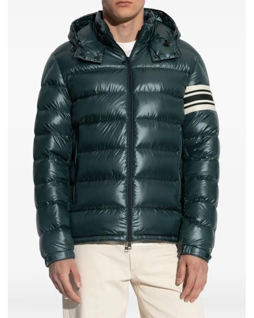 Moncler Green Landre Zip-Up Jacket for men