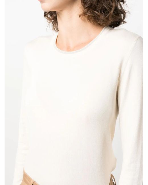 Liu Jo White Knitted Jumper