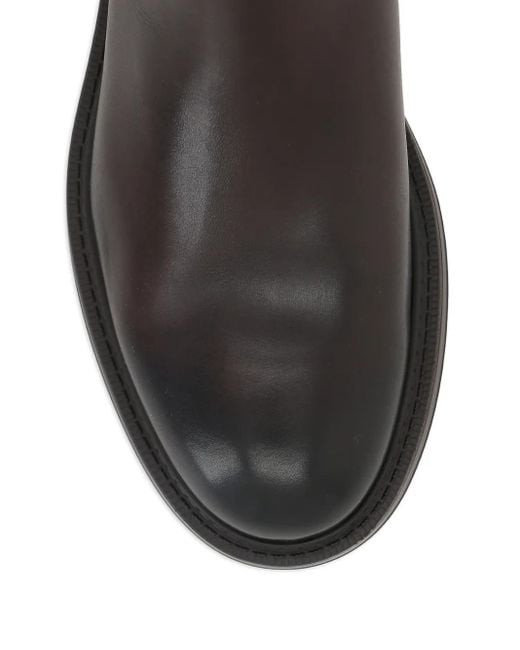 Botas chelsea con panel elástico Doucal's de hombre de color Black