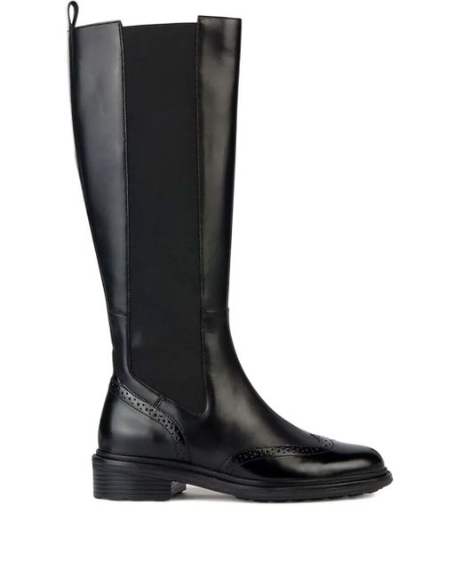 Geox Black Knee-High Boots