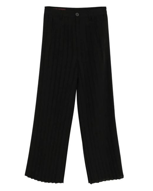 High プリーツ パンツ Black