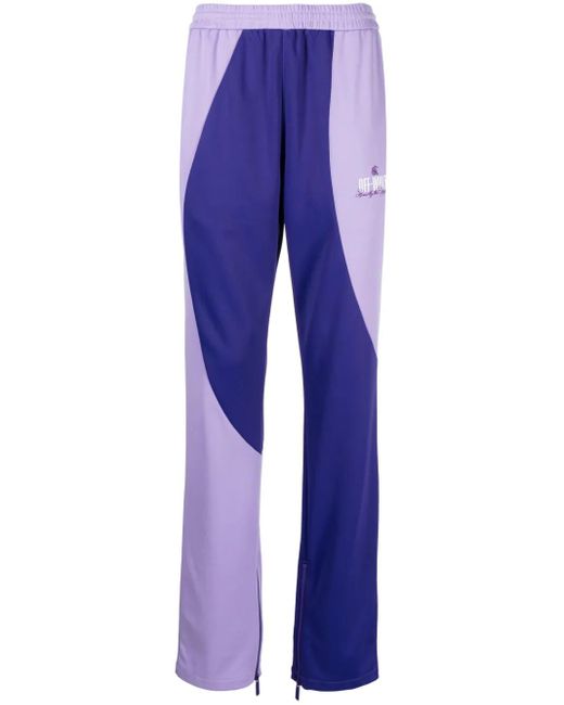 Off-White c/o Virgil Abloh Blue Colourblock Track Pants for men
