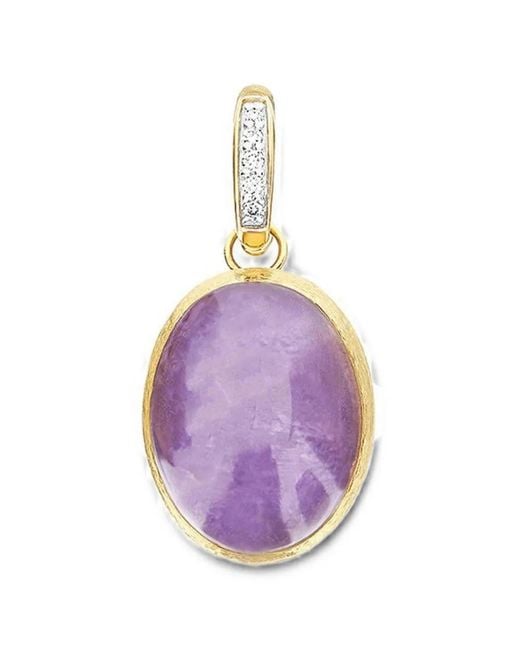 Nanis Purple Medium Boules Violetta Diamond Pendant
