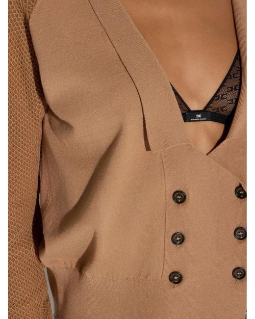 Elisabetta Franchi White Cardigan