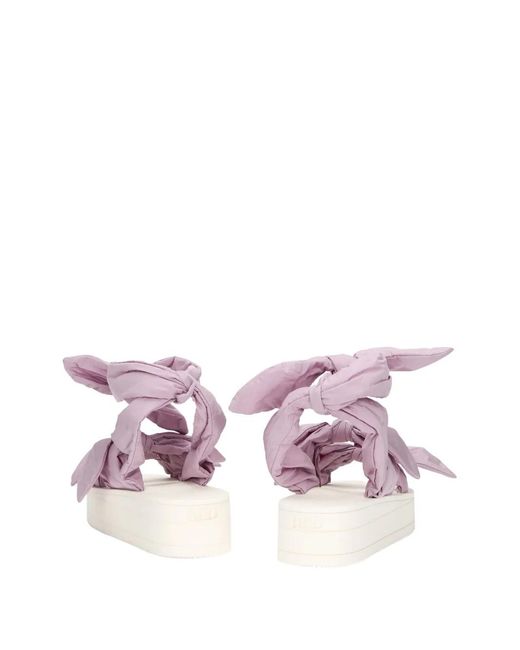 Red(v) Pink Bow Sandals