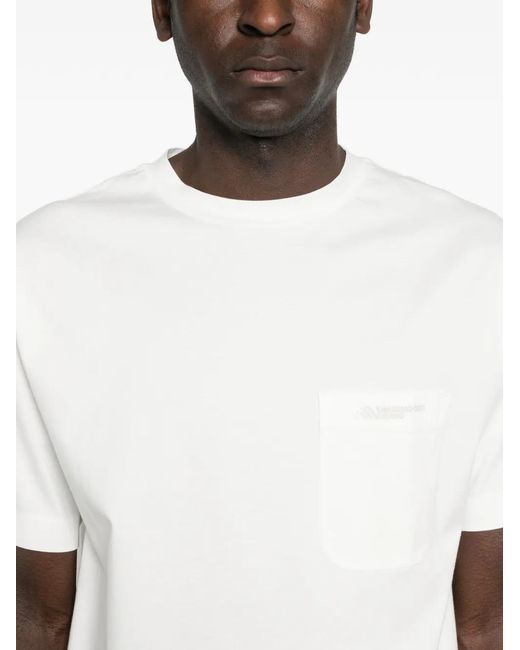 Massimo Osti Studio White Pocket Logo-Detail T-Shirt for men