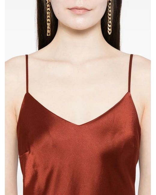 Cynthia Rowley Red Satin Dress