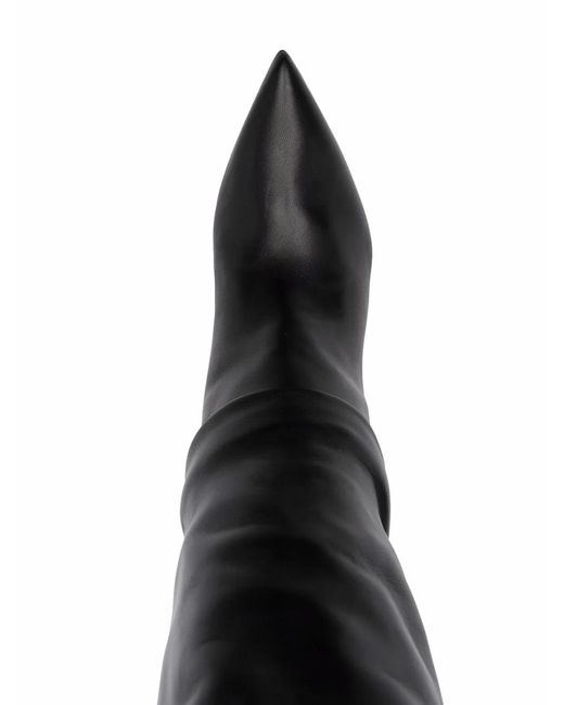 Le Silla Black Eva Ruched Knee-High Boots