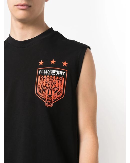 Philipp Plein Black Tiger Crest Edition Vest for men