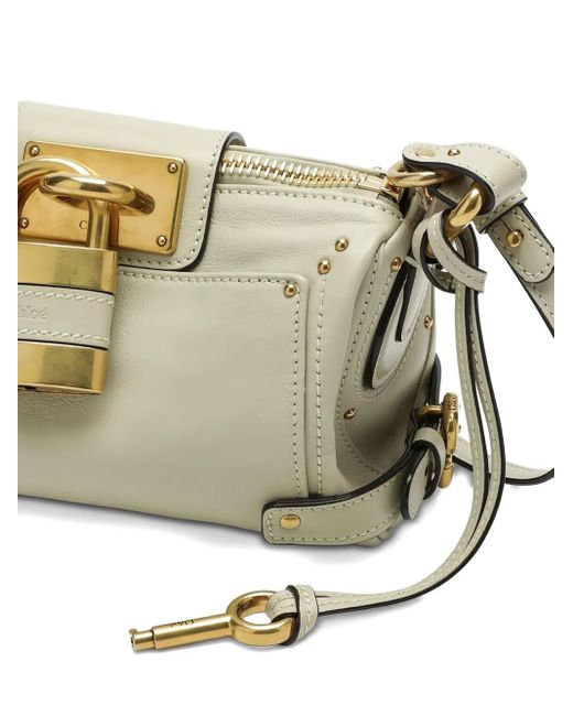 Chloé Metallic Padlock-Detail Shoulder Bag