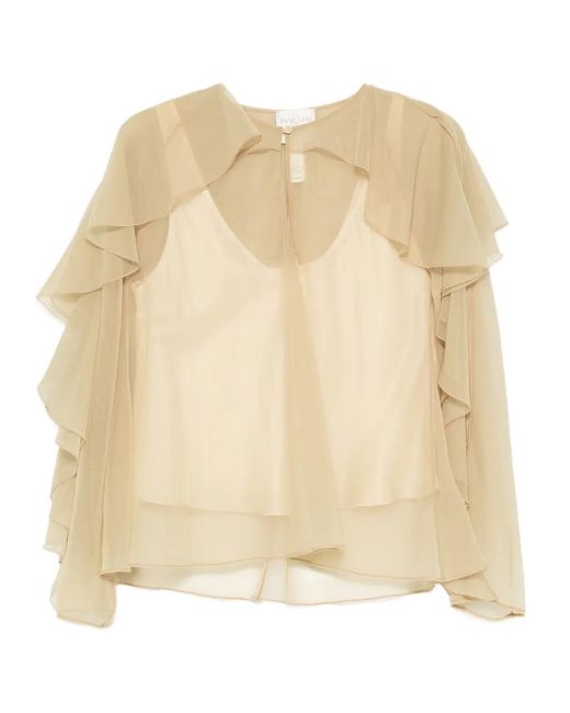 Forte_forte Natural Ruffled Blouse